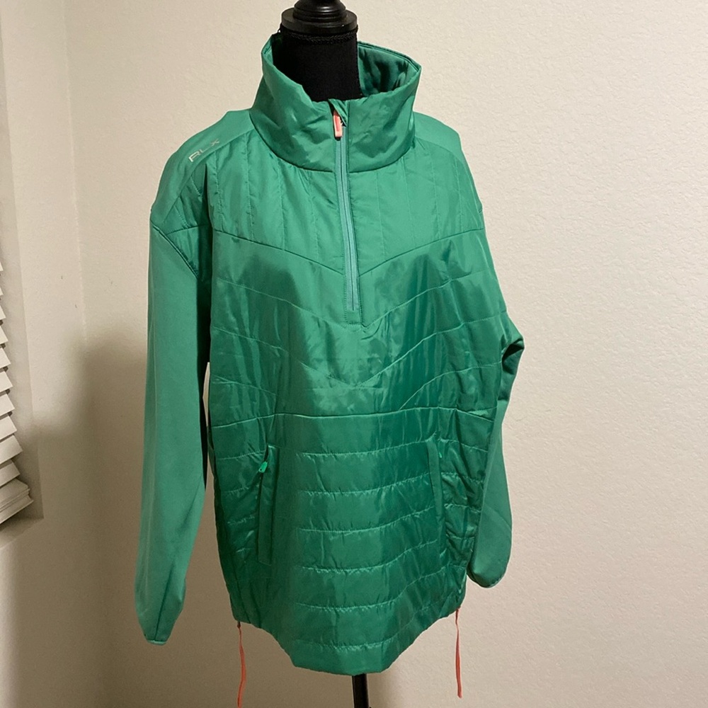 Ralph Lauren women’s quilted panel hybrid pull over jacket